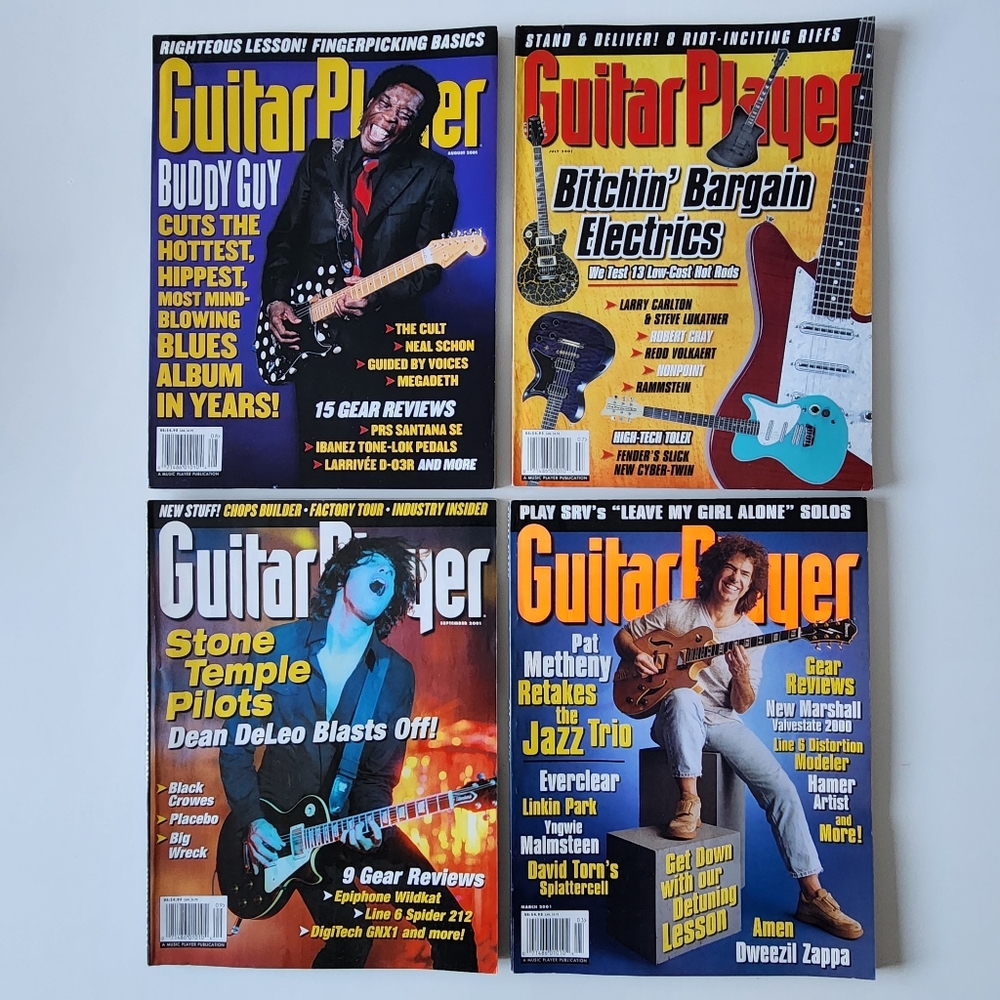 Guitar Player Magazine 2001 Stone Temple Pilots Pat Metheny Buddy Guy Guitarist